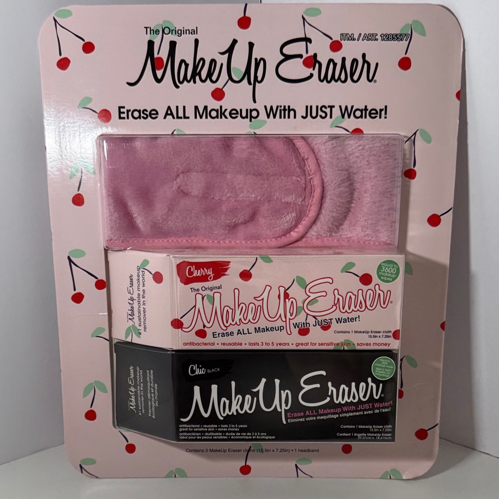 MakeUp Eraser 2 Cloth + 1 Headband New
